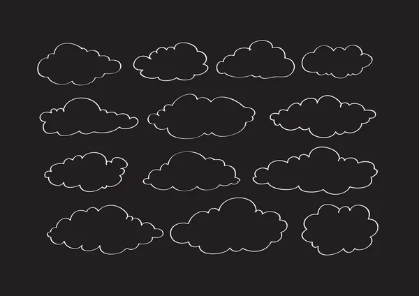 Utforming av skyer – stockvektor