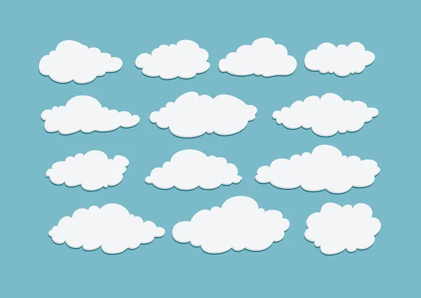 Diseño de nubes — Vector de stock