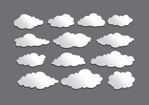 Diseño de nubes — Vector de stock