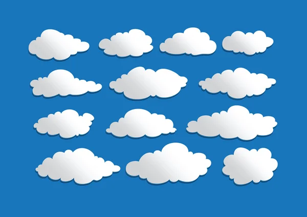 Diseño de nubes — Vector de stock