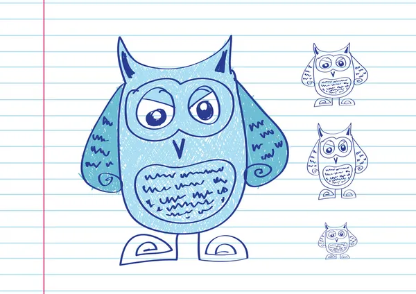 Cartoon owls — Stock Vector