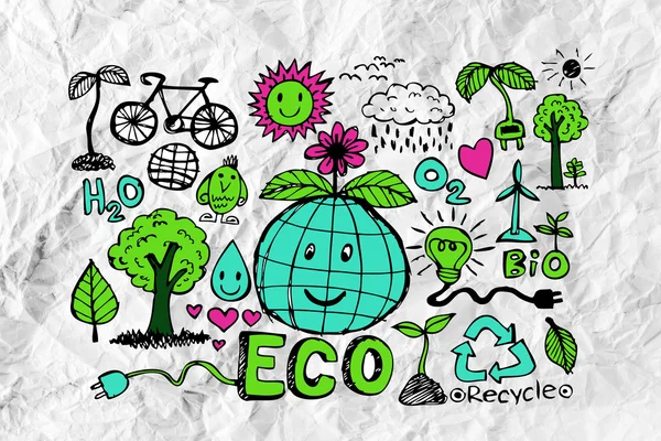 Abbozzo di idea eco — Foto Stock