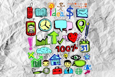 el iş karalamalar doodle