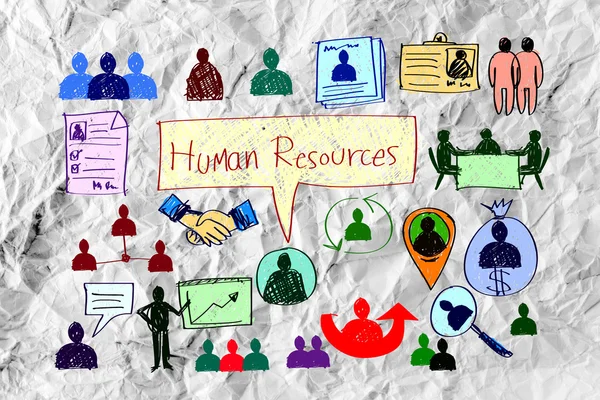 Menselijke hulpbronnen idee — Stockfoto