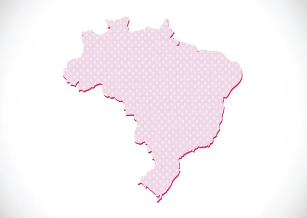 Brezilya Haritası ve bayrak tema fikir tasarım — Stok Vektör