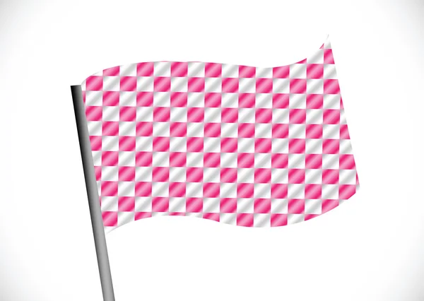 粉红色赛车旗帜背景 — 图库矢量图片