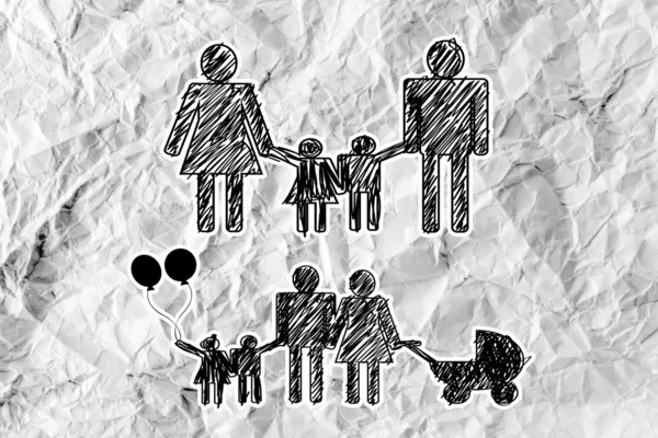 People Family icon Pictogram — Stock Photo, Image