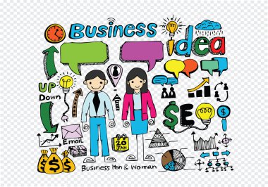 el doodle iş simgesi