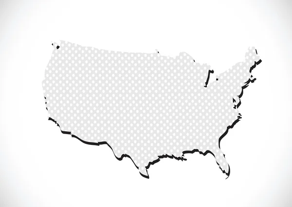 USA illustration vectorielle de carte — Image vectorielle