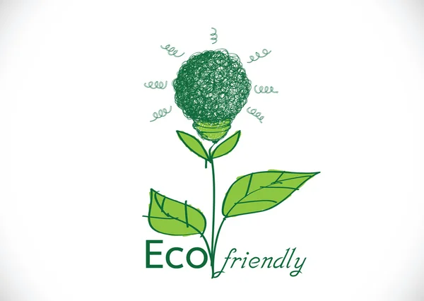 Eco amistoso — Vector de stock