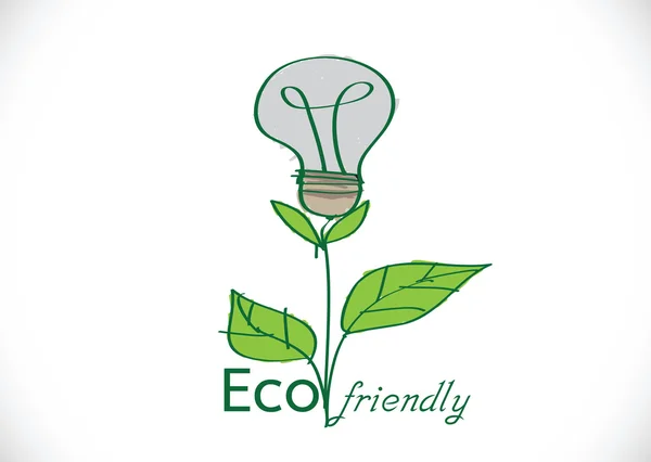 ECO FRIENDLY คอนเซ็ปต์ — ภาพเวกเตอร์สต็อก