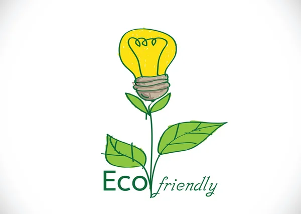 ECO FRIENDLY คอนเซ็ปต์ — ภาพเวกเตอร์สต็อก