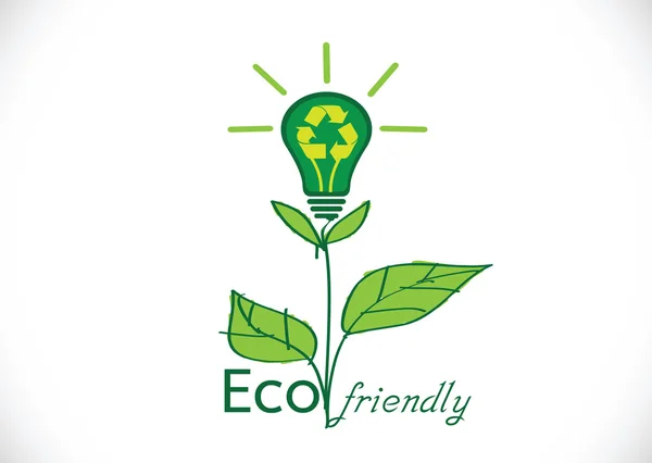 Green eco concept, — Stock Vector