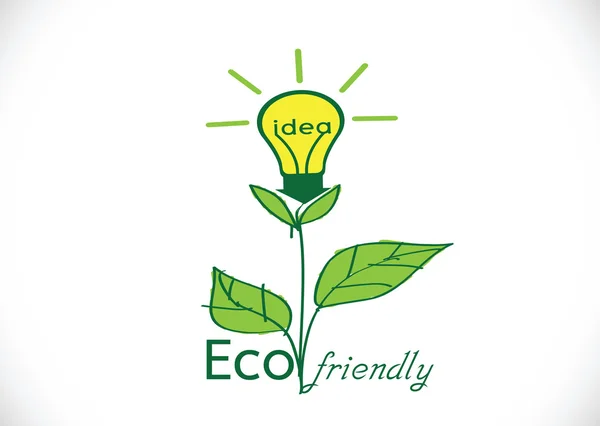 Eco concetto di energia verde — Vettoriale Stock