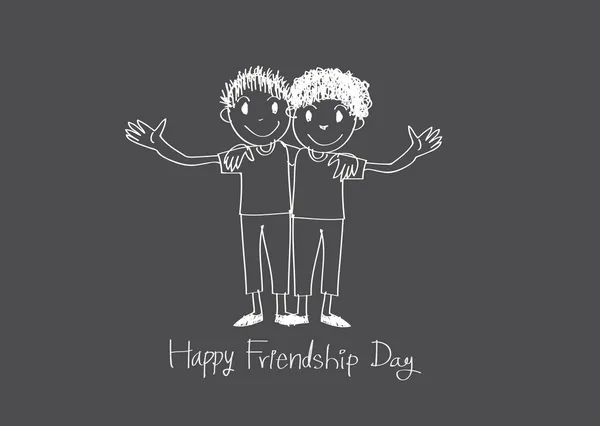 Щасливий день дружби та ідея дизайну Best Friends Forever — стоковий вектор