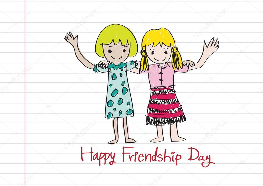 Happy friendship day Vector Art Stock Images | Depositphotos