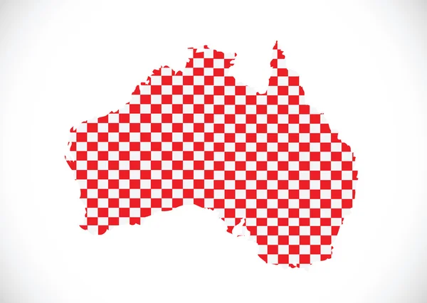 Carte et drapeau de l'Australie idée design — Image vectorielle