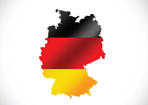 Allemagne carte et drapeau idée design — Image vectorielle