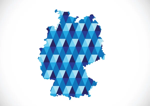 Alemania mapa y bandera idea diseño — Archivo Imágenes Vectoriales