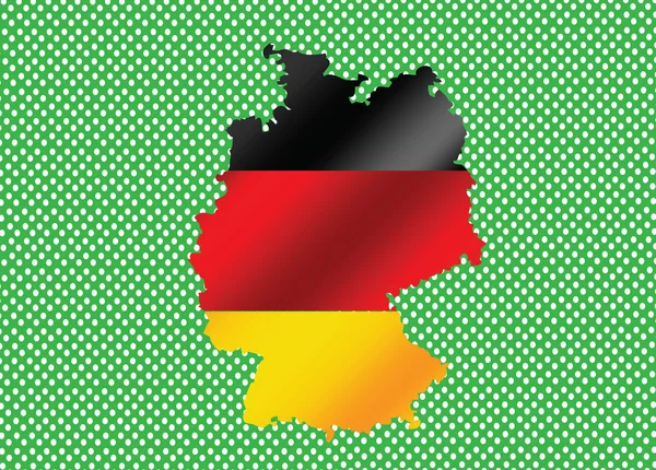 Duitsland kaart en vlag idee ontwerp — Wektor stockowy
