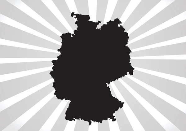 Saksa kartta ja lippu idea suunnittelu — vektorikuva