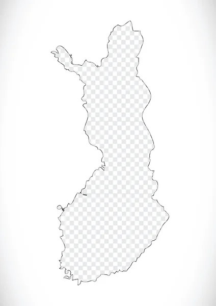 Finlande carte et drapeau idée design — Image vectorielle