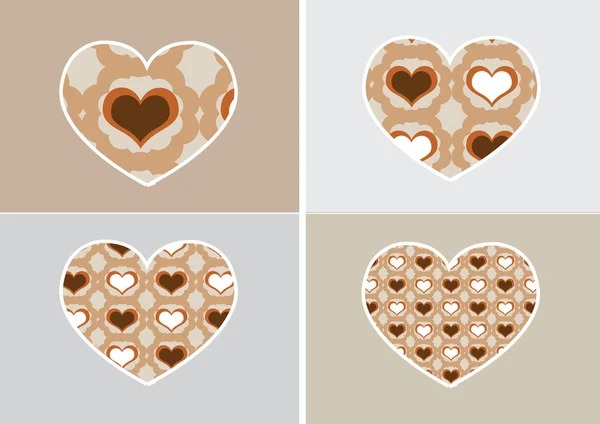 Hart pictogram en ontwerp lijnen abstracte idee van hart symbool — Stockvector