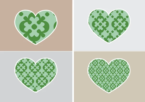 Corazón icono y corazones símbolo líneas abstracto idea diseño — Archivo Imágenes Vectoriales