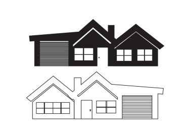 Ev simgesi ve emlak konsepti