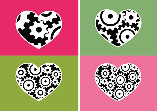 Heart Icon and Hearts symbol lines abstract idea design — Stock Vector