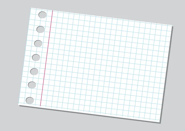 Notebook papier achtergrond — Stockvector