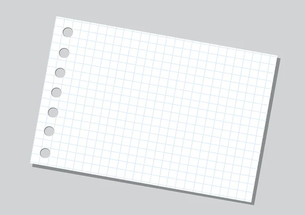 Notebook paper background — Stock Vector