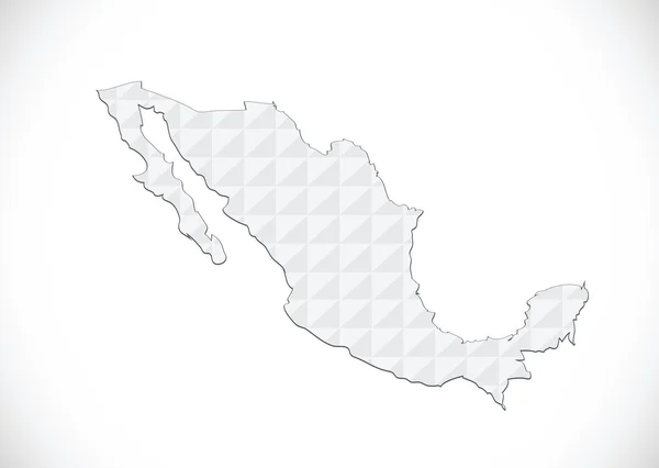 Mapa de México Idéia decorativa design — Vetor de Stock