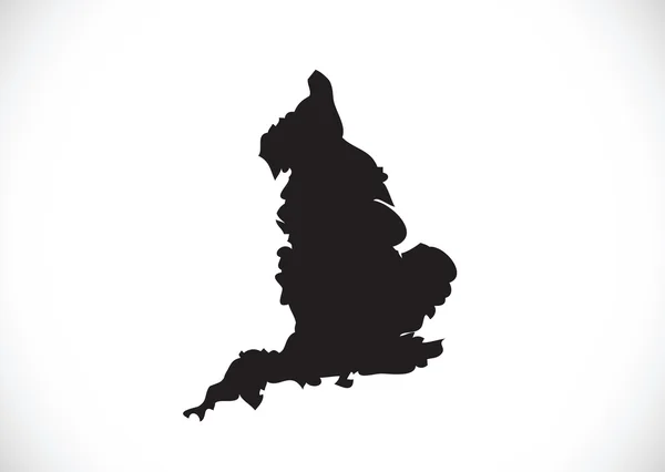 Mapa da bandeira da Inglaterra Design de ideia decorativa — Vetor de Stock