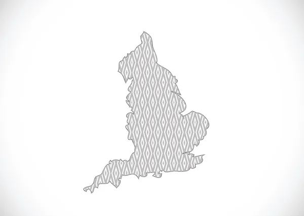 Map of  England  Decorative idea design — Stock Vector