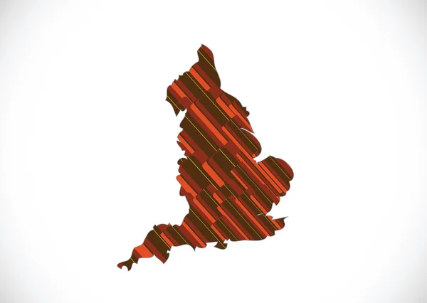 匹配的英格兰装饰理念设计电子地图 — 图库矢量图片