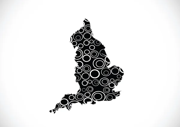 Carte de Angleterre Idée décorative design — Image vectorielle