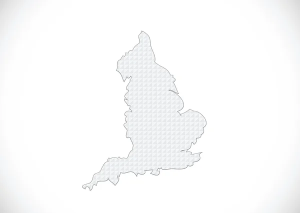 Mapa de Inglaterra Diseño de ideas decorativas — Archivo Imágenes Vectoriales