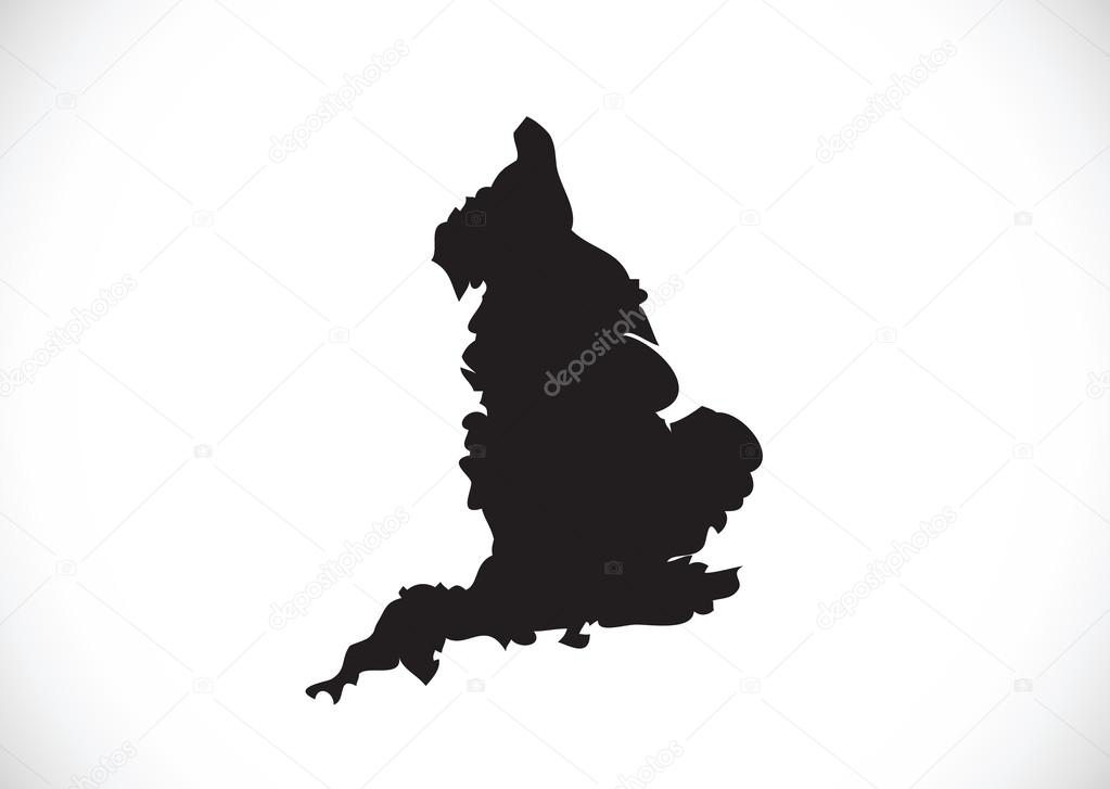 map of  England flag  Decorative idea design