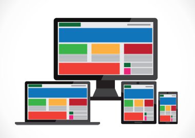 yanıt veren web tasarım çizim