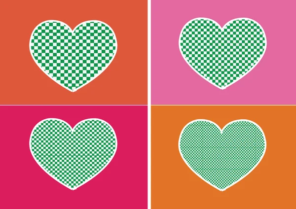 Corazón icono y corazones símbolo líneas abstracto idea diseño — Vector de stock