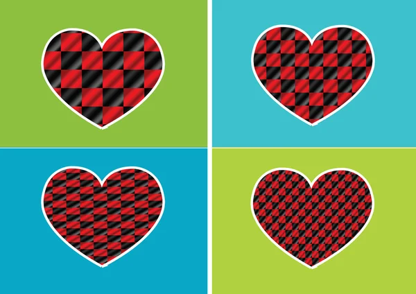 Corazón icono y corazones símbolo líneas abstracto idea diseño — Archivo Imágenes Vectoriales