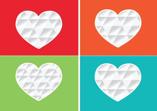 Heart Icon and Hearts symbol lines abstract idea design — Stock Vector