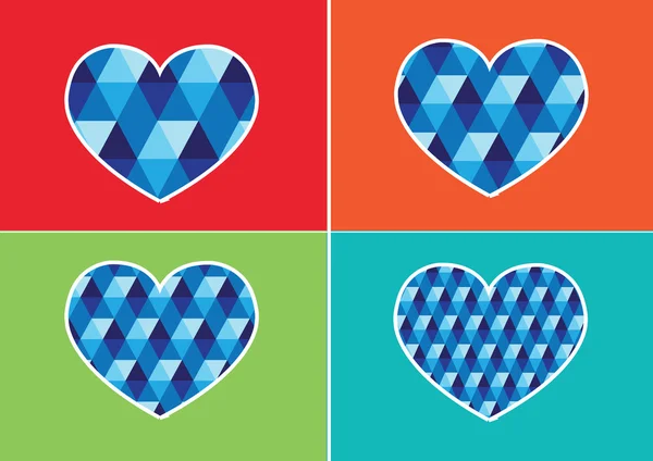 Corazón icono y corazones símbolo líneas abstracto idea diseño — Archivo Imágenes Vectoriales