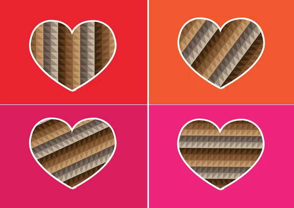 Hart pictogram en ontwerp lijnen abstracte idee van hart symbool — Stockvector