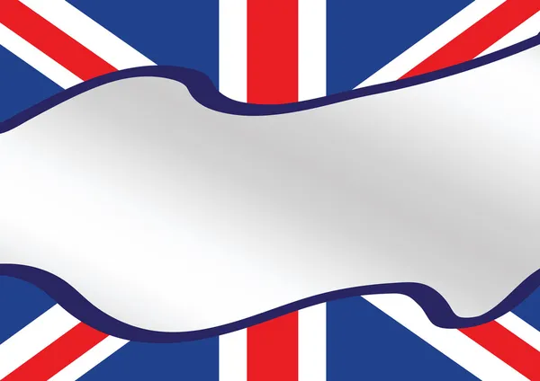 National flag of UK , the United Kingdom of Great Britain and No — Stock Vector