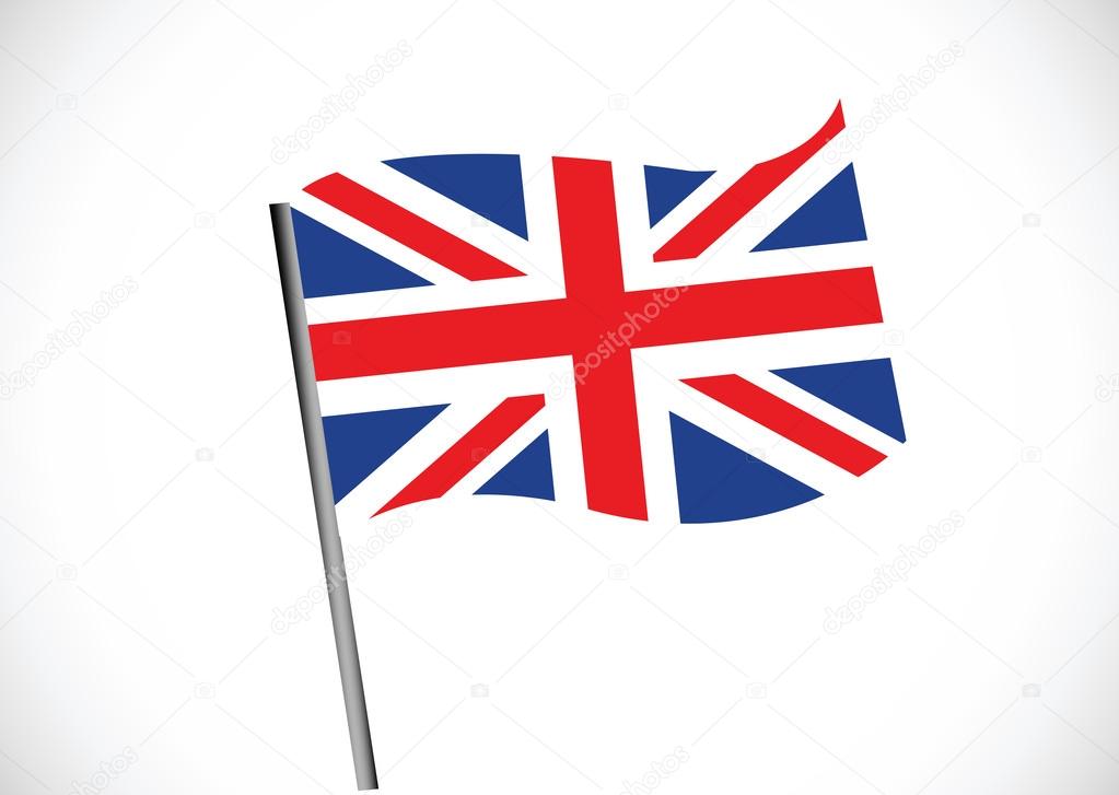 National flag of UK , the United Kingdom of Great Britain and No