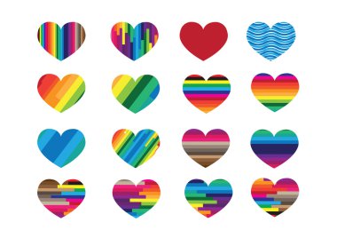 kalp soyut simgeler işaret ve sembolleri, inşaat için ayarla