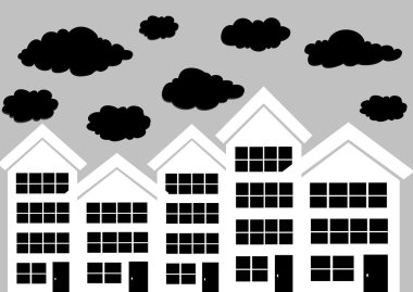 küçük kasaba townhouses ve ev tasarımı