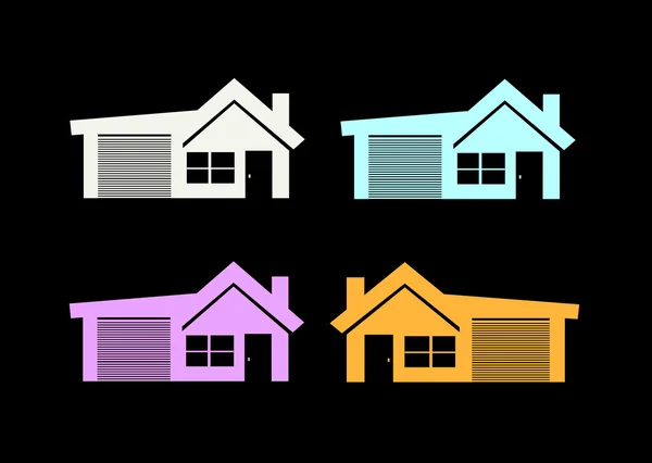 Главная икона и концепция недвижимости — стоковое фото